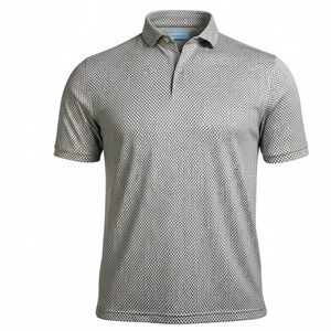 Johnnie-O Performance Polo Shirt Men's XL Flower Geometric Print Short Sleeve